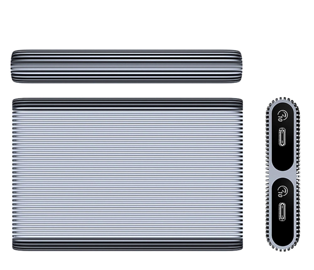 Orico obudowa na dwa dyski M.2 NVME USB-C 3.2 10Gb/s - szara - 1343404 - zdjęcie 2